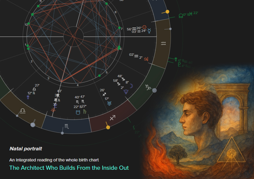 Soljourn birth chart and transits view